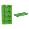 Les Trésors De Lily [Q0767] - Moule à glaçons silicone 'Cactus' vert (8 glaçons) - 21x11 cm