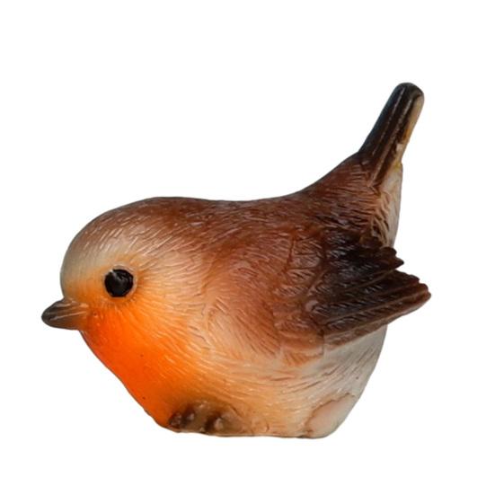 

Mini Bird Figurine Tiny Resin Bird Cake Topper Miniature Bird Animal Figure for Dollhouse Accessories Fairy Garden Plant Pot Ornaments темно-коричневого