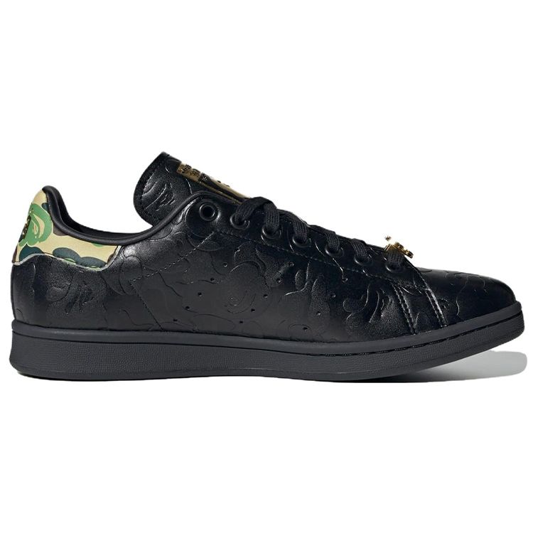 BAPE X Adidas Stan Smith 30th Anniversary - Black Men Sneakers Core-Black Gold-Metallic IG1116