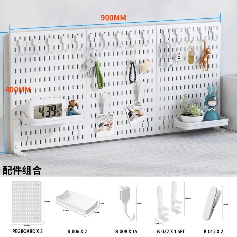 Neat Plastic Pegboard  Desk Organizer with Multiple Accessories for Home Office, Craft Room and Garage Display