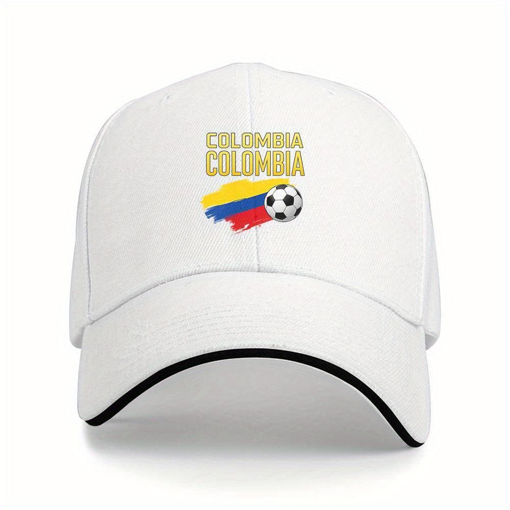 1 Stück Kolumbien Fußball Fan Kappe Leicht Basombia Flaggenfarben Gelb Grün Blau Unisex Speball Hut