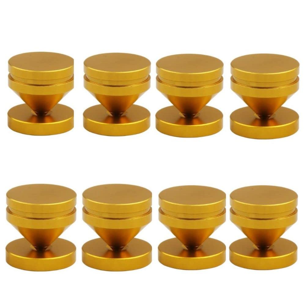 

Spike Audio Copper Aluminum Sound Quality Vibration Top and Bottom Set 8 Piece Insulators, Supports, Speakers, Alloy, Alloy, Improvement, Suppression,