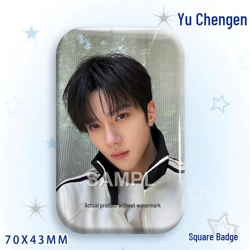Yu Cheng'en Fan Star Badge Laser Acrylic Brooch Ornament