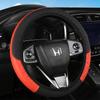 New Car 37-38.5cm Steering Wheel Cover Breathable Anti Slip PU Leather Steering Covers Suitable Auto Decoration Carbon Fiber