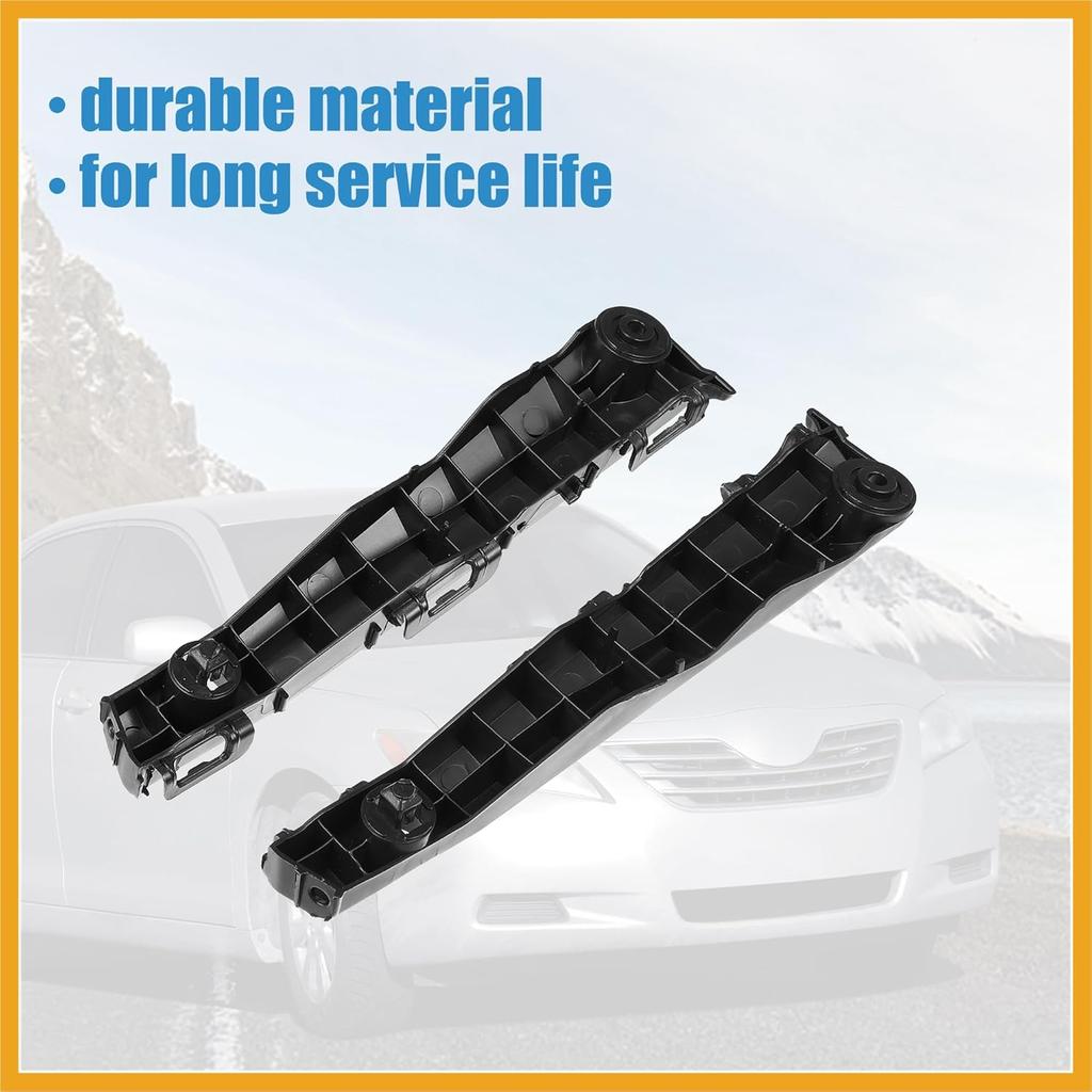 1 Pair Left and Right Side Front Bumper Retainer Support Bumper Bracket for Toyota Camry 2012-2015 5253606120 5253506130 Replacement
