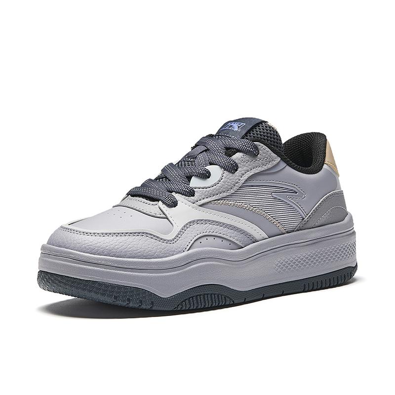 ANTA Wave Men Casual Sports Skate Shoes Light Gray Off White 922448077-4
