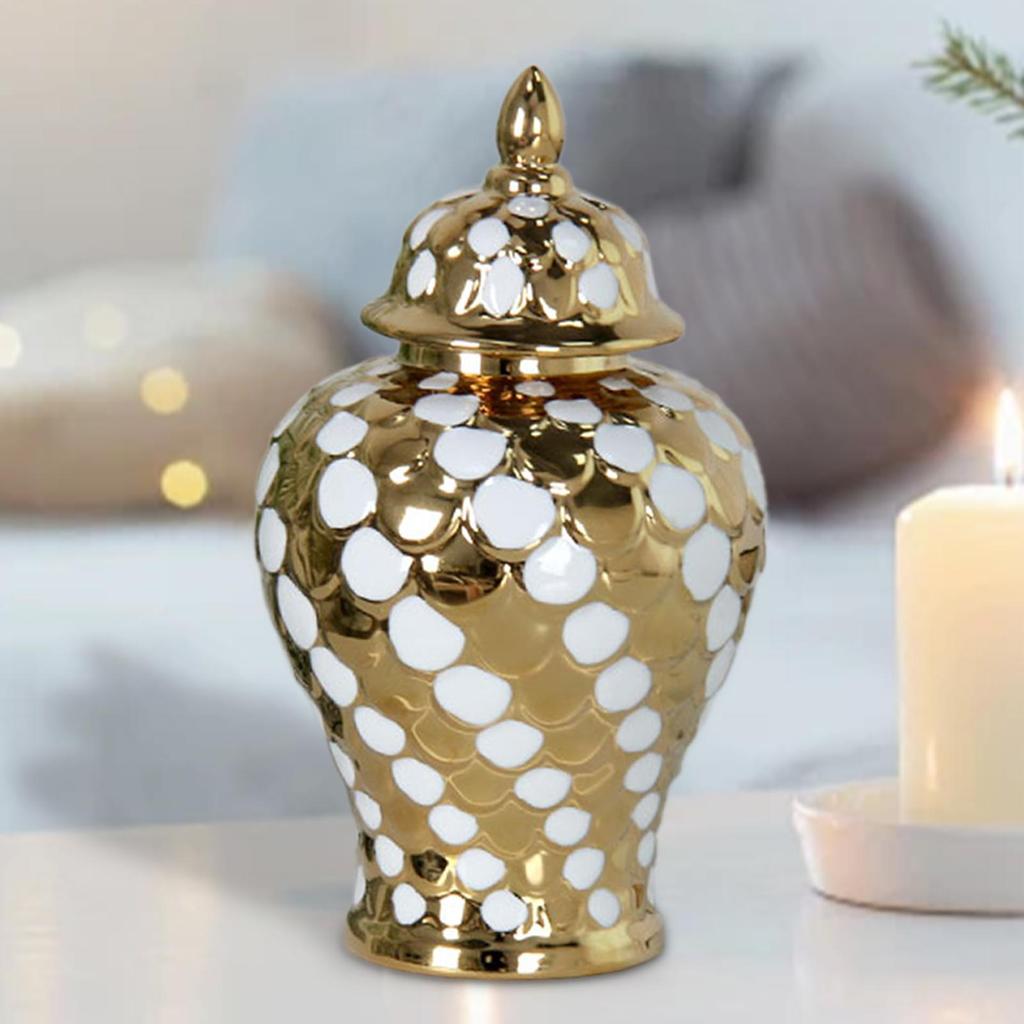 Ceramic Ginger Jar Home Desk Office Floral Arrangement Livingroom Porcelain Decoration Weddings Organizer Ceramic Flower Vase