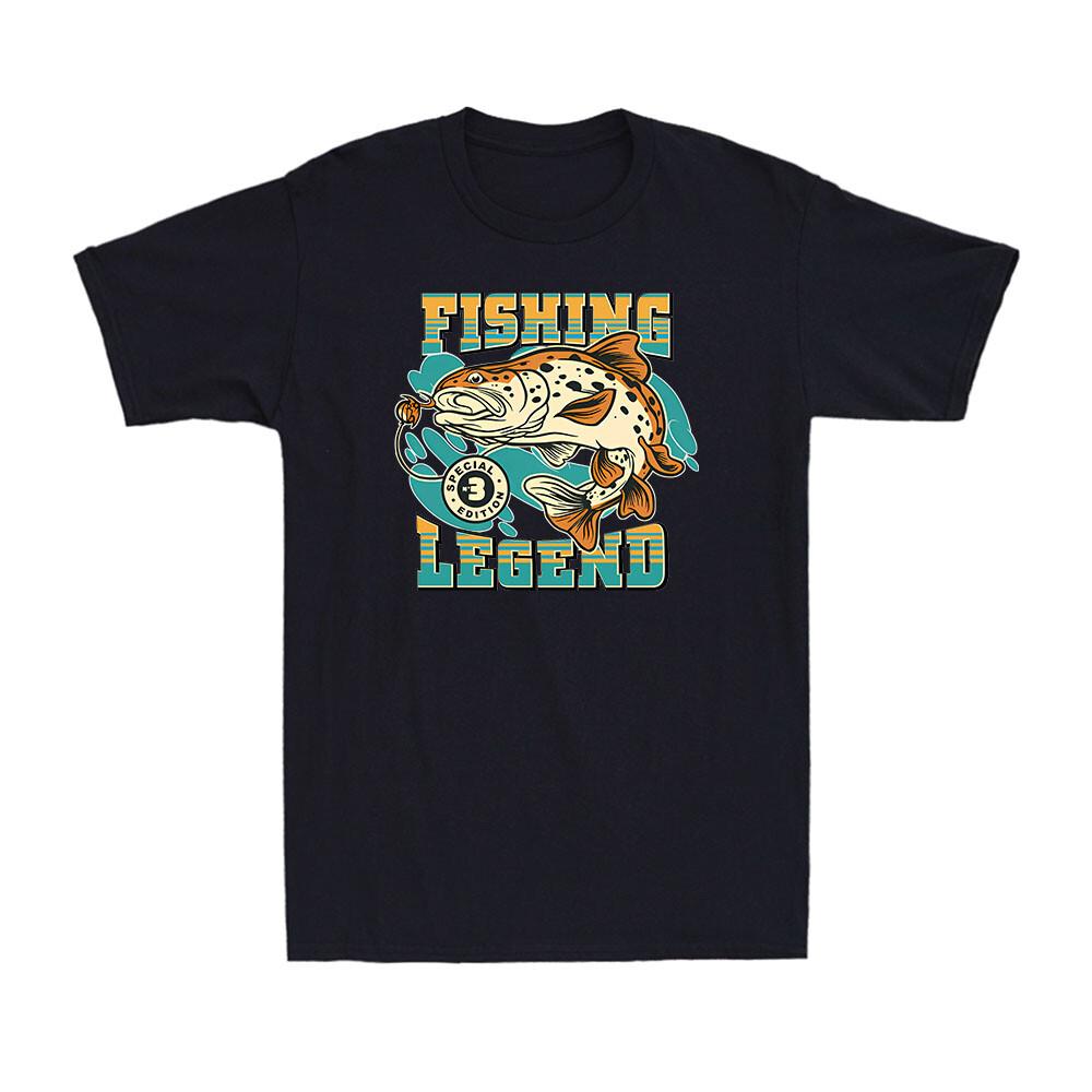 Fishing Legend Funny Fisherman Lovers Special Edition Gift Men s Cotton T-Shirt L