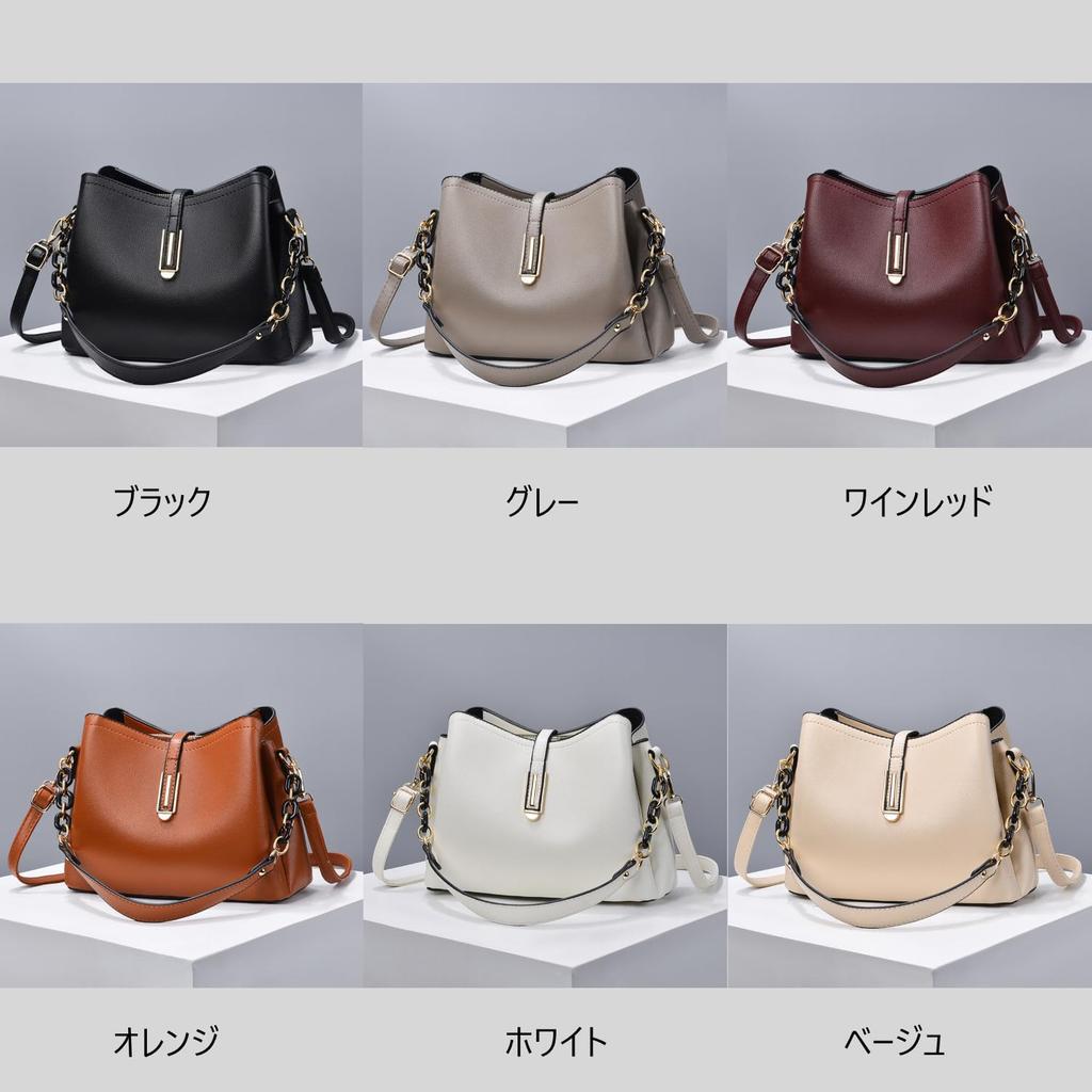 Shoulder Bag for Shoulder Crossbody with Zipper [Welltude] Women, Handbag, Bag, Bag, 2-way, Self-supporting, (black)