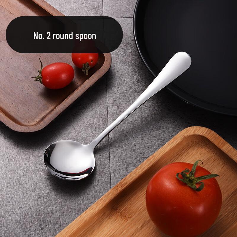 Wutuo Набор из 4 маленьких круглых ложек из нержавеющей стали
