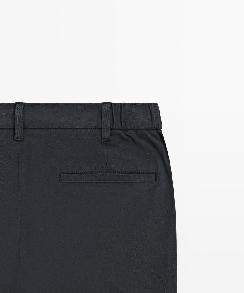 Masimodutti Cotton Blend Slim Fit Pants