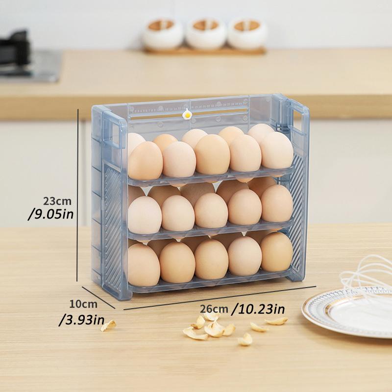 

30 сеток, коробка для хранения яиц, вращающийся холодильник для яиц, органайзер, контейнеры для еды, держатель для яиц, диспенсер, кухонные ящики для хранения