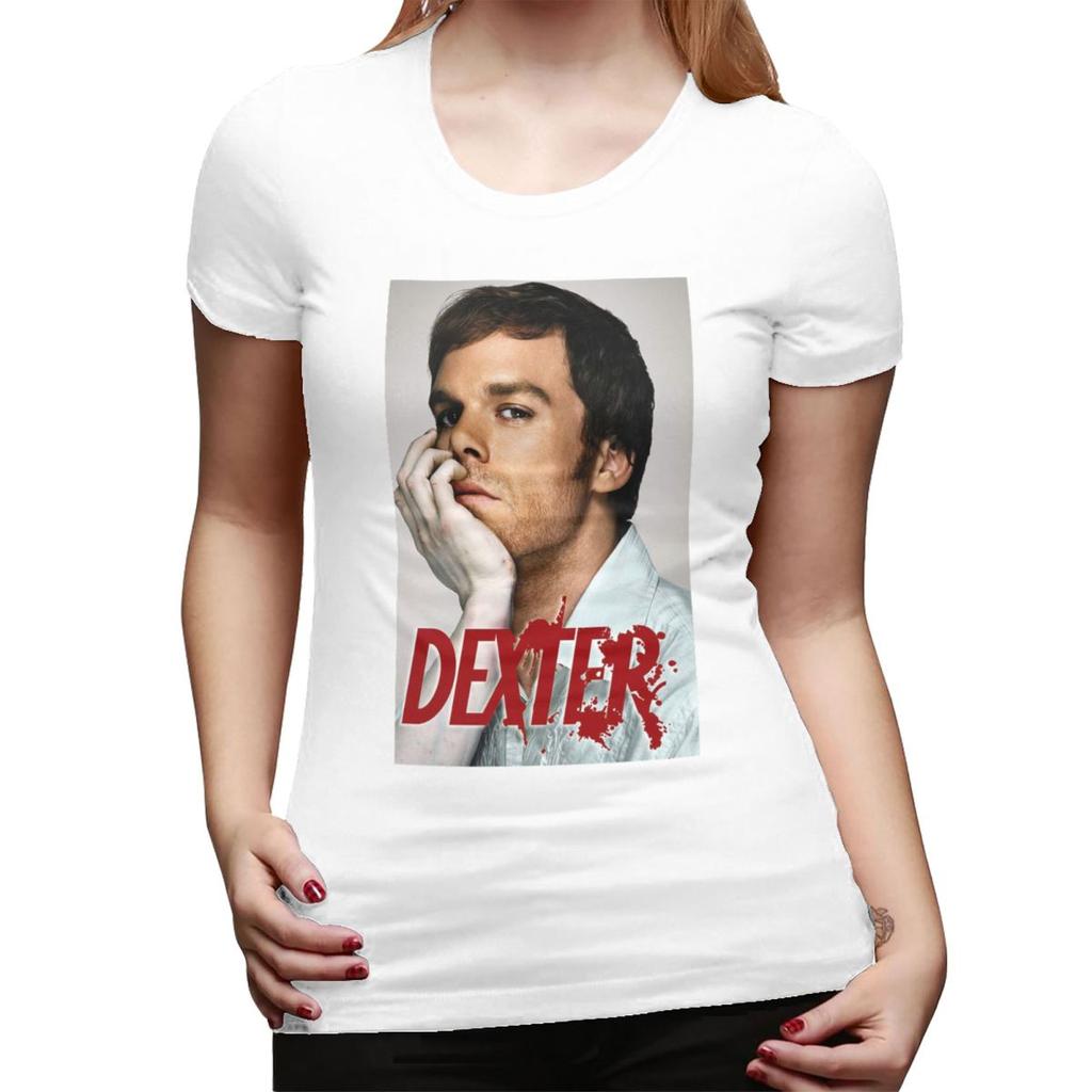 Dexter Morgan Movies TShirt for Women ONeck Streetwear T Shirts Womens Tees Short Summer Clothes Tops