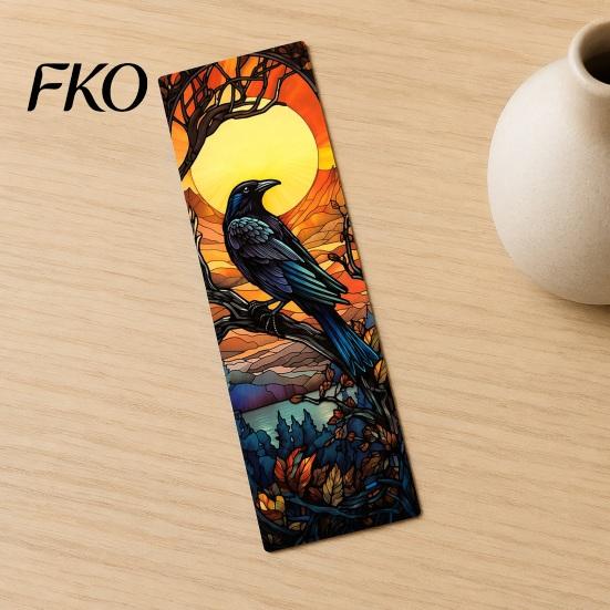 Wear-resistant Bookmark Stained Glass Flower Bookmark, Floral Acrylic Suncatcher Lightweight Plant Book Page Marker, Gifts for Bookish, Women