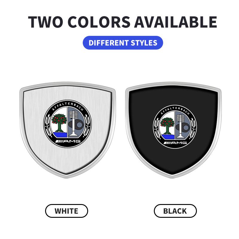 Car Styling 3D Aluminum Emblem Car Decoration Body Stickers Decals For Mercedes Benz W211 W203 W210 W124 AMG W202 Car Accesorios