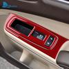Real Soft Carbon Fiber LHD RHD Car Car Window Lift Panel Sticker Trim Accessories For Chrysler 300 300C 2011 2012 2013 2014