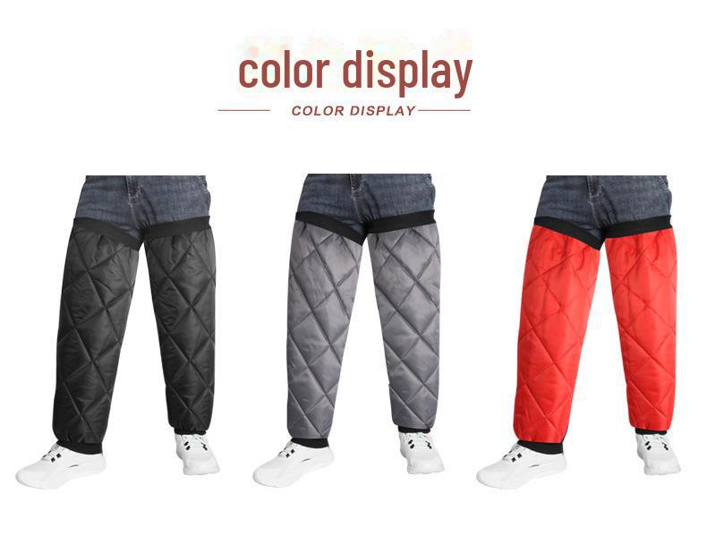 Winter Electric Car Knee Pads for Men and Women: Windproof, Warm Leggings for Motorcycle Riding, Heat-Protective Gear