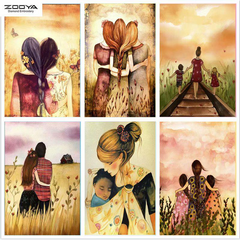

ZOOYA 5D DIY Полный дрель Алмазная картина Воссоединение Искусство Вышивка Стежок Мозаика Домашний Декор Подарок