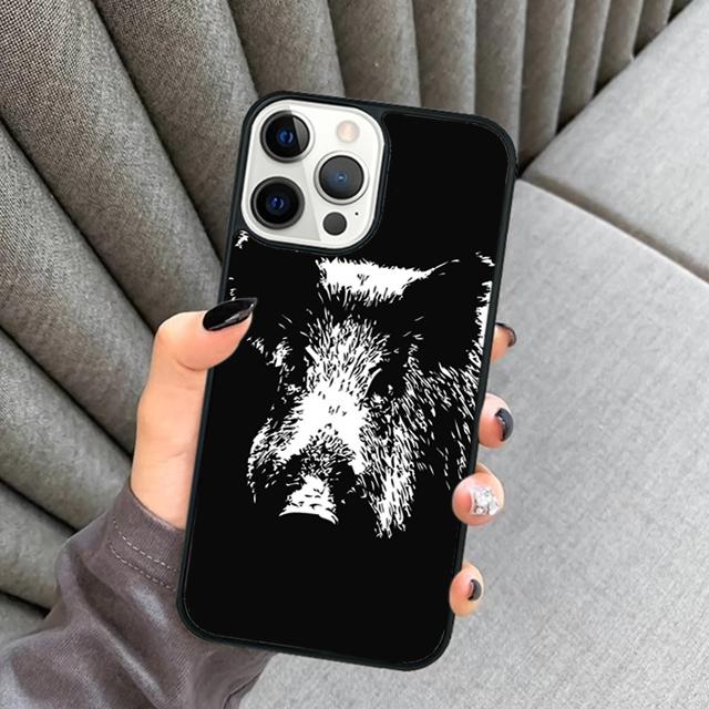 Wild Boar Phone Case For iPhone 17 Air 16 16e 15 14 Plus 11 12 13 Pro Max Soft Bumper Shell Cover Coque