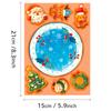 6 Photos/package Christmas Creative DIY Puzzle Face Swap Stickers Elk Crystal Ball Elf Game Guka Collage
