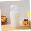 Frcolor Clear Milk Cup, Milk Carton Water Bottle, Milk Carton Container, Refrigerator Drink Container, Clear Container, Clear Water Bottle, Travel Wat