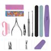 10Pcs Professional Nail Art Manicure Pedicure Tool Set Nail Sanding Sponge Files Buffer Polish