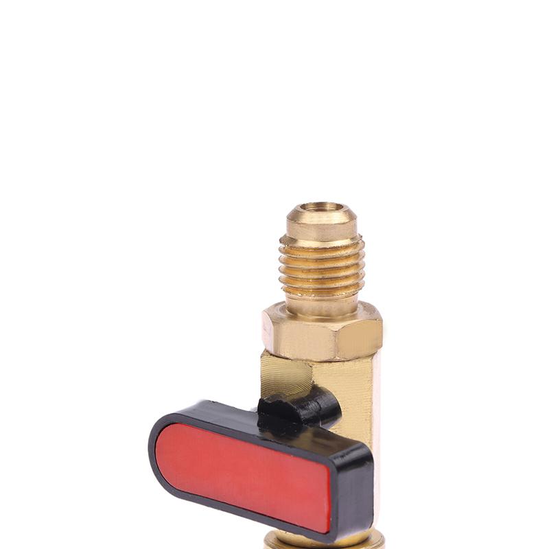 Klimatizační chladivo kulový ventil 1/4" Sae přímý uzavírací ventil pro R134A R410A R22 R12 plnicí hadice Ac chladivo