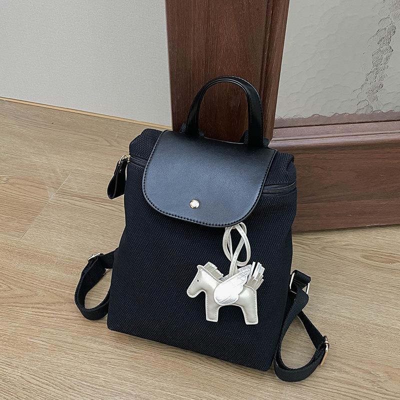 New Trendy Niche High-end Backpack Women's Large-capacity Soft Leather Backpack Casual Student Handbag