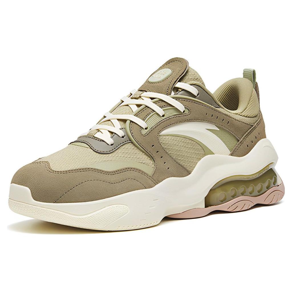 Anta Qiyuan 982 Wear-Resistant Non-Slip Lightweight Low-Top Sports Casual Shoes Men Sneakers Olive-Green 112318881-4