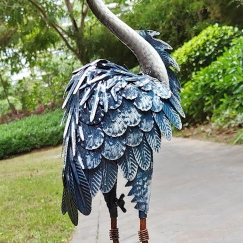 Animal Sculptures Large Art Mental Ornaments Retro Aesthetic Sculpture for Home Garden Modern Accessories for Living Rooms