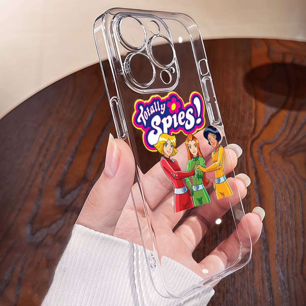 Totally Spies Phone Case For IPhone 17 16 15 14 11 Pro Max 13 12 Mini 17Air 16e Shockproof Soft Clear Cases Coque