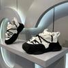 2025 Frühling Schwarz & Weiß Höhenverstärkende Lässige Dad-Sneakers für Herren