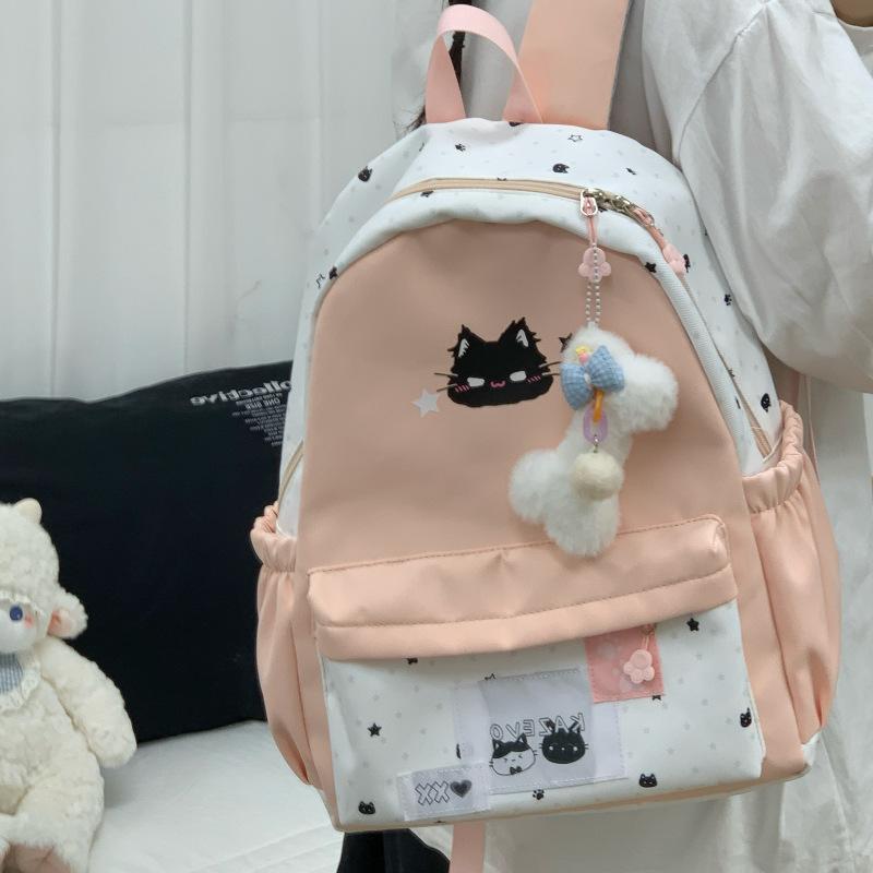 Zaino, zaino stile coreano, zaino carino, studenti delle scuole medie e superiori per ragazze, zaino in nylon di grande capacità, zaino