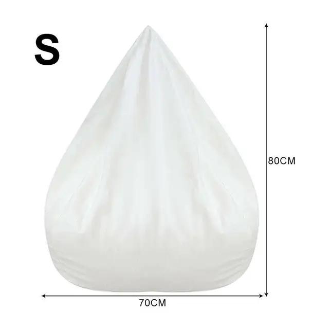 1/2Pcs Lazy Sofa Cover Solid Chair Covers Without Filler Large Bean Bag Cover Adults Couch Living Room Bedroom Tatami Lounger