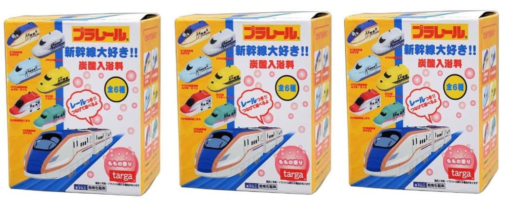 

Плейрейл Ванна Я люблю бомбочки для ванны с газированными добавками для ванны шариков Синкансэн! Талисманы, [Набор 3]