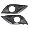 ABSOPRO Front Left and Right Side Fog Lamp Grille Cover Trim for Nissan Versa 2015 2016 2017 1 Pair 2018, Black,
