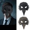 Feather Animal Mask Owl Mask Masquerades Mask Beak Feather Half Face Mask Halloween Cosplay Costume for Women Men Gift