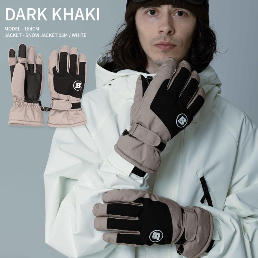 Snowboard Gloves for Men and Waterproof and by BOARDEE Women, Cold-Weather, BD24LFGL01,