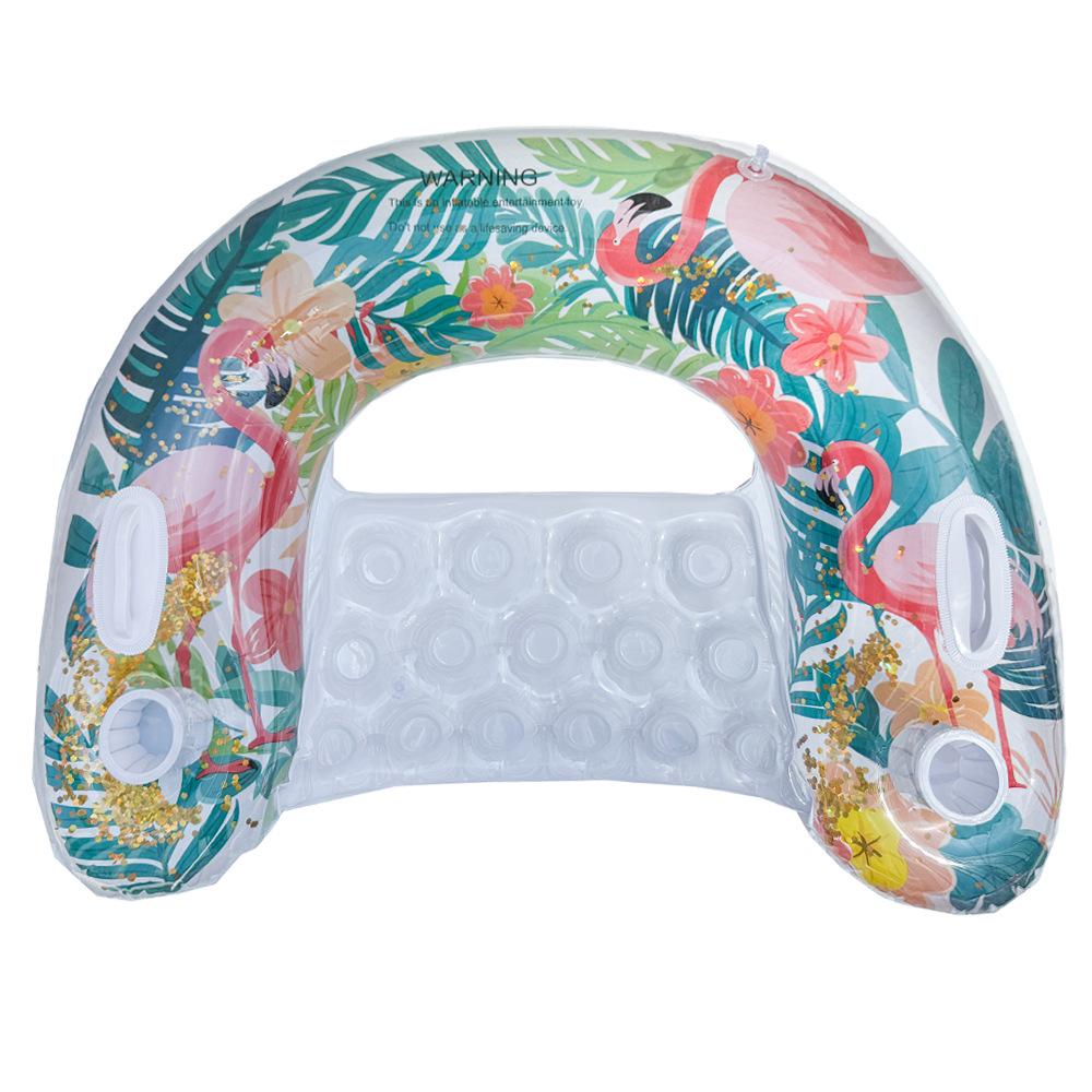 New Style Daisy Stripe Inflatable Pool Float Lounger