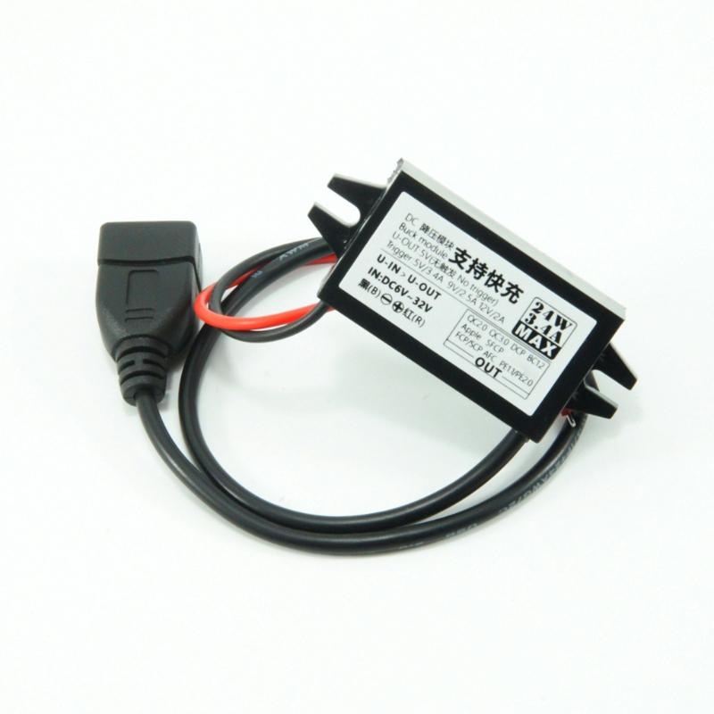 Universal for DC6V~32V to 5V~12V USB Switching Power Supply for Car Truck Dashboard Camera Hardwire Kit