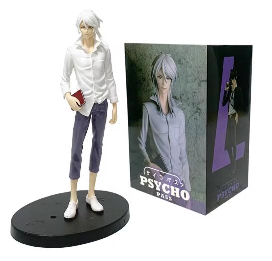 New Psycho Pass 18Cm Makishima Shougo Kougami Shinya Anime Pvc Model Figure Cool Man Desktop Periphery Oranment Doll