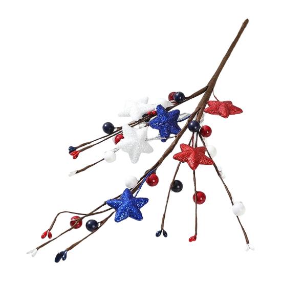 Künstlicher Tulpenblütenstiel Herzförmige Beerenpicks für Valentinstag Jahrestag Blumensträuße Hochzeit Heimdeko