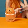 Kawaii Cartoon Cat Trash Can Portable Garbage Storage Bin Paper Basket Desktop Waste Box  Bedroom