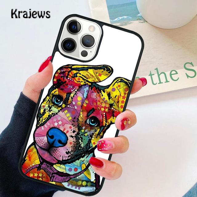 American Pit Bull Dog Pitbull Terrier Soft Phone Case Cover For iPhone 14 5 SE 2020 6 7 8 plus XR XS 11 12 13 mini pro max shell