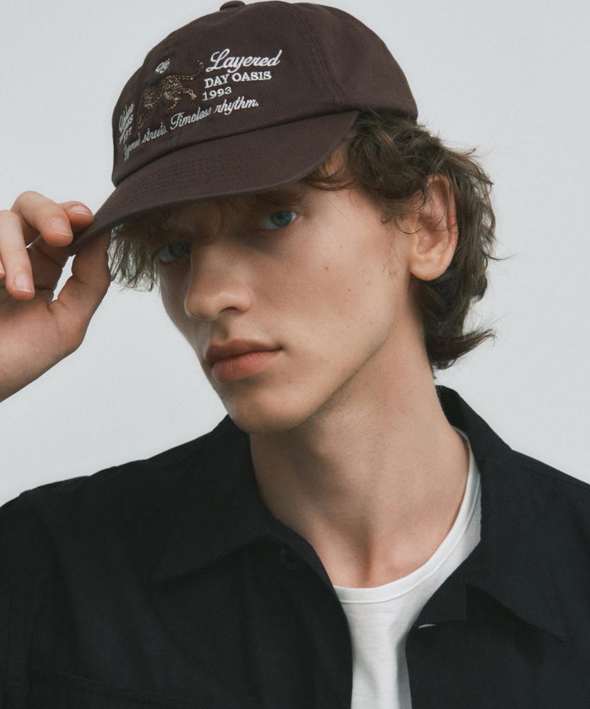 Wednesday Oasis Layered With Leopard Ball Cap_Brown(W25-Acc06)
