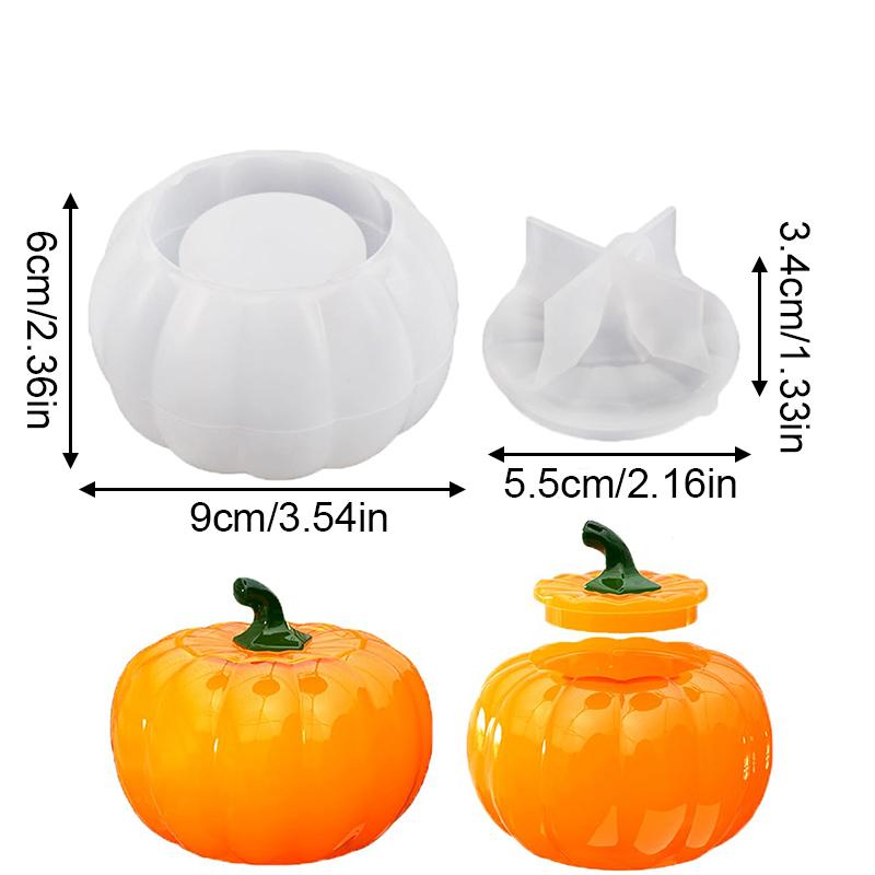 1PC Spooky Pumpkin Container Silicone Crafting Mold Silicone Mold