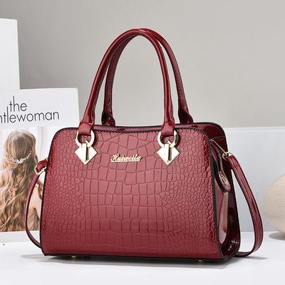 Neue Mode Damen Umhängetaschen Qualität Leder Einkaufstasche Design Damen Boston Handtasche koreanischen Stil weibliche Schultertaschen