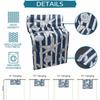 Nautical Ocean Blue Stripes Linen Table Runners Dresser Scarf Decor Washable Beach Conch Starfish Shell Table Runner Party Decor