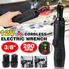 12V 3/8 Inches 0/1/2 Batteries Power Tools Cordless Electric Right Angle Wrench Ratchet Wrench With LED Lights