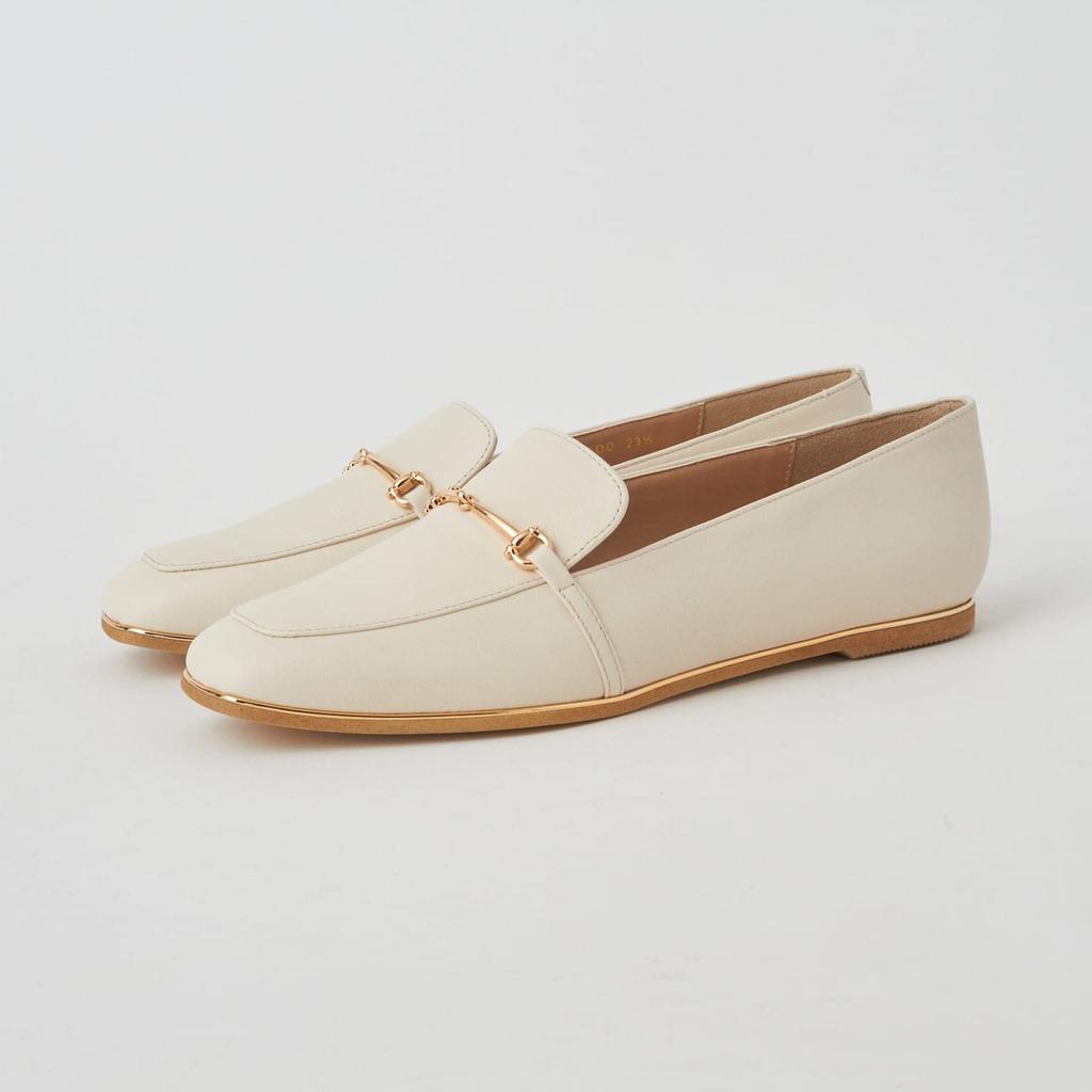WELLFIT Low Heel Flat Made in 180113100011 [Diana] Shoes, Japan, White, Ivory, 23.5cm,